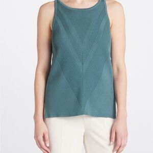 Teal Sleeveless Knit Top